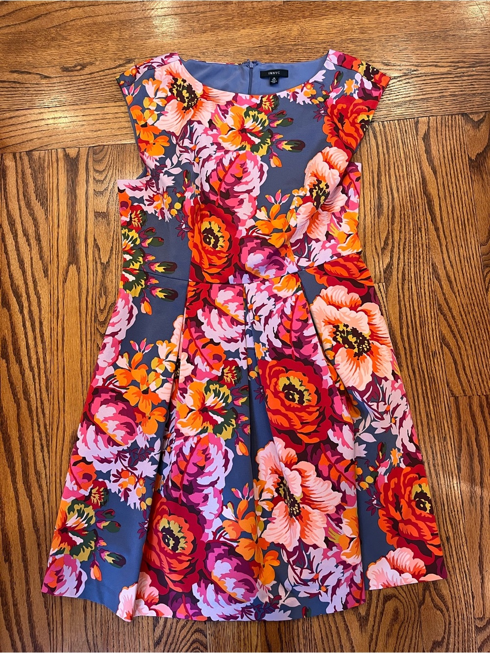 IMNYC Floral Fit & Flare Dress with Pockets
